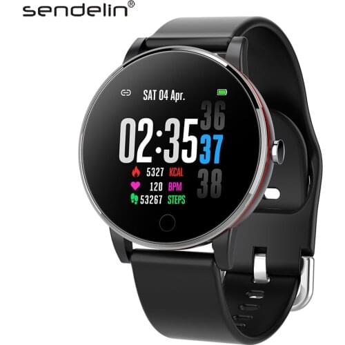 Sports watch fitness tracker IP68 waterproof smart watch heart rate blood pressure tracking Bluetooth camera control for phone