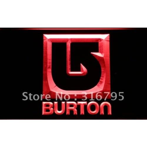 B543 Burton Snowboarding LED Neon Light Signs with On/Off Switch 20+ Colors 5 Sizes to choose