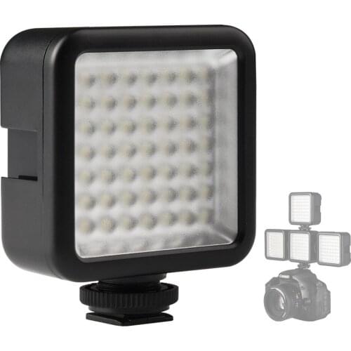 SUPON W49 LED On-Camera Video Light 6000K LED Photography Lighting With hot shoe For photo Studio Canon Nikon Sony DSLR Camera