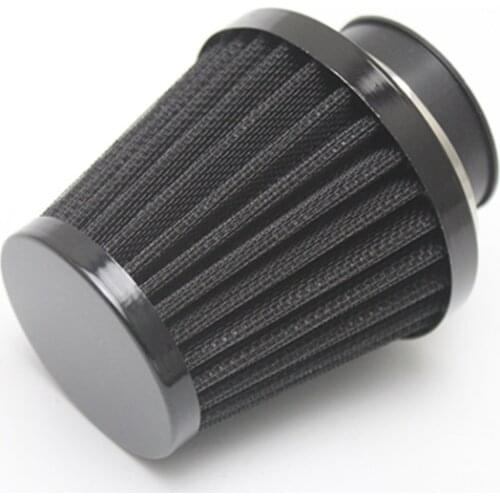 Universal 50mm Black Air Filter Cleaner Motorcycle Cruiser Chopper Dirt bike Scooter Offroad ATV Dual Sport bike
