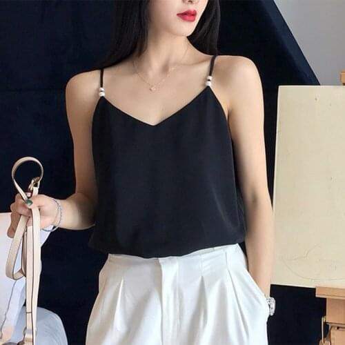 Plus Size Womens Halter Neck Sleeveless Satin Basic Camisole & Silk Beads Women Summer Camisole Strapless Top 2020 NEW