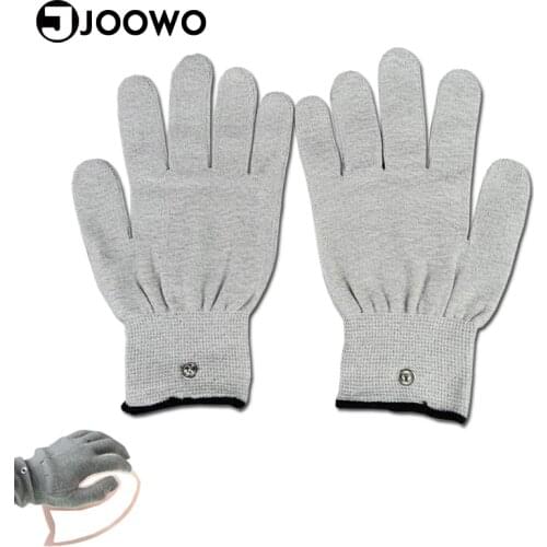 1 Pair Electrical Shock Silver Fiber Therapy Electrode Gloves Electro Shock Gloves Electricity Conductive Gloves Sex Products