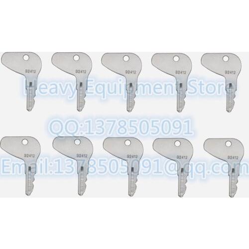 10 PCS H32412 32412 Key For Kubota Mahindra For Mitsubishi Tractor Ignition Start Starter