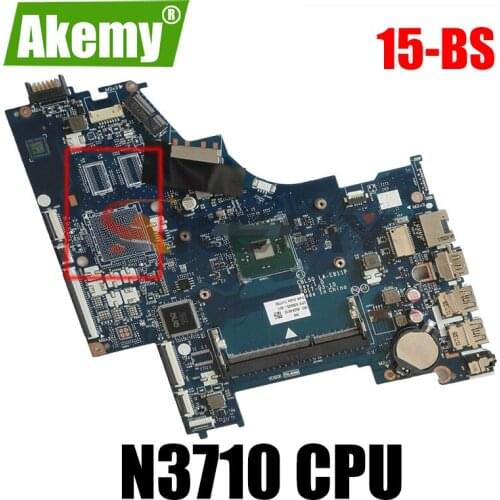 100% working 100% hp pavilion 15-BS motherboard with pentium n3710 cpu CSL50 CSL52 LA-E811P 924754-001 924754-501 924754-601