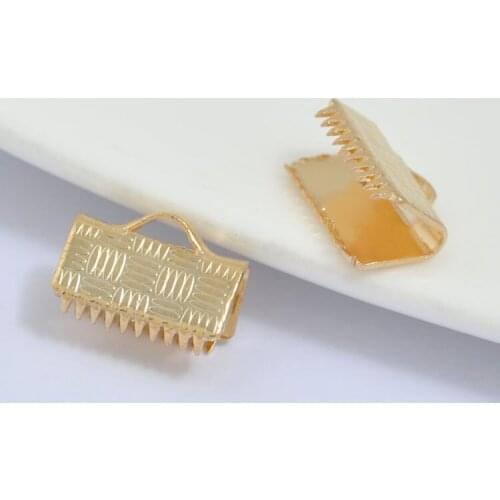 20pcs DIY accessories Really small gold line bracelet necklace line clip 8mm 10mm 12mm 15mm accessories vest