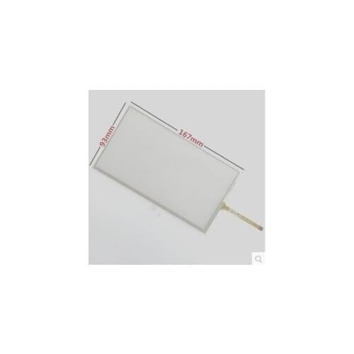 5pcs/lot C070VW03 new 7 inch 167MM*93MM GPS car DVD handwritten resistance touch screen 167*93 mm