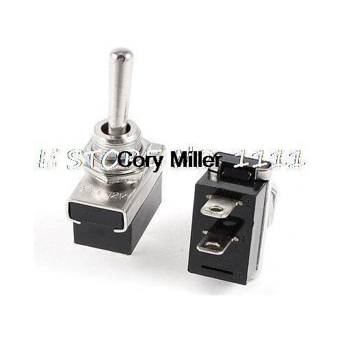 AC 12V 15A 2 Terminals On/OFF 2 Position SPST Latching Toggle Switch