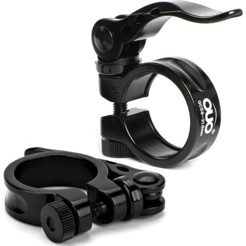 OUO Bicycle Seatpost Clamp Aluminum Quick Release MTB Road Bike Seat Post Clamp 28.6/31.8/34.9mm Ultralight Seat Tube Clip