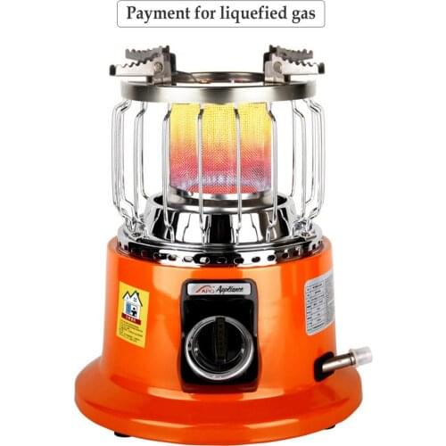 Household Gas Heater Ice Fishing Heater Heating Stove Liquefied Gas Heater Natural Gas Stove Adjustable Heating Furnace