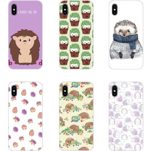 Accessories Phone Cases Covers Cartoon Hedgehog Animal For Samsung Galaxy S4 S5 MINI S6 S7 edge S8 S9 S10 Plus Note 3 4 5 8 9