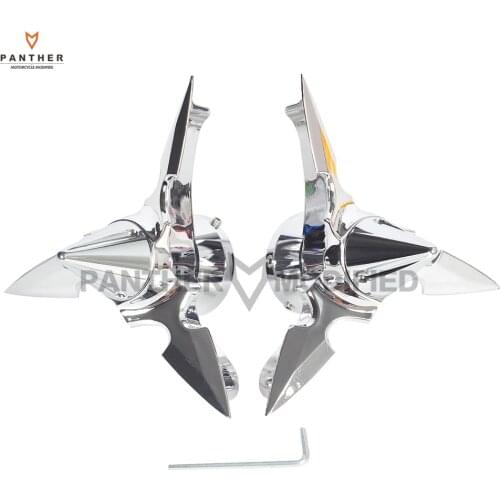 Chrome Cut Turbine Motorcycle Front Axle Cap Nut Cover case for Harley Dyna Touring XL XG