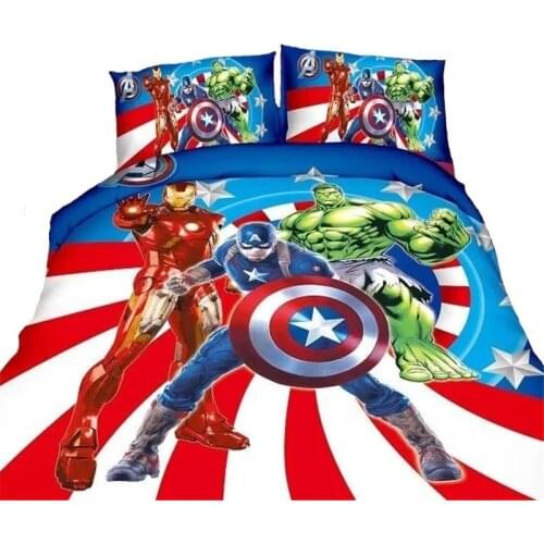 Disney The Avengers spiderman Bedding Set minnie mouse cartoon bed Children bedclothes cover children bed set sheet cot