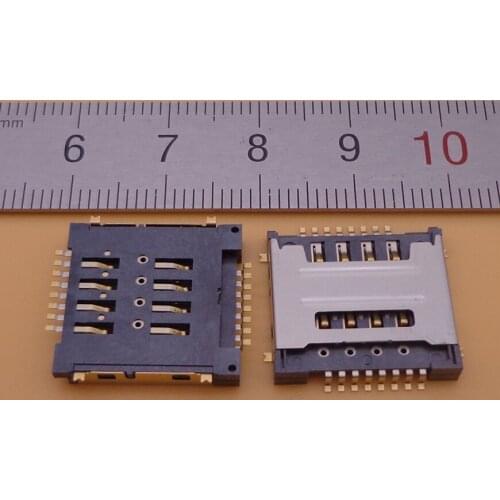 Dual 8P SIM card reader socket connector replacement for Huawei Y320 G7300 T00 Y325 y518 g600 g7300 FOR LENOVO S660 A690e S686