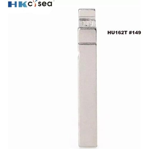 HKCYSEA HU162T Metal Blank Uncut Flip KD Remote Key Blade Type #149 for VW MQB Car Key Blade Replacement