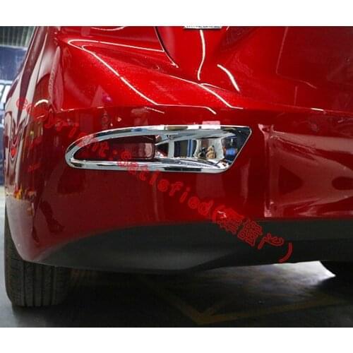 For Mazda 3 M3 Axela sedan(4DR) 2017 2018 ABS Chrome Rear Fog Light Lamp Cover Trim