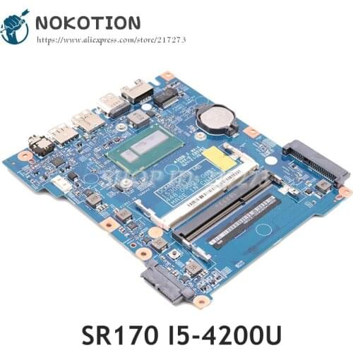 NOKOTION For Acer aspire ES1-571 Laptop motherboard SR170 I5-4200U CPU DDR3L NBGCE11003 NB.GCE11.003 448.09003.0011