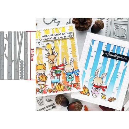 Birch Tree Metal Cutting Dies Stencil For Scrapbooking Handmade Paper Cards Embossing Craft Deoration Mould New