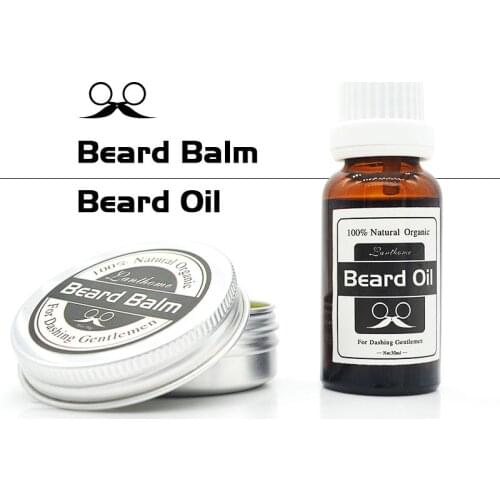 Men Barba Beard Kit Men Beard Grooming Kit Mustache Beard Styling Tools Beard Oil Beard Balm Beard Brush Bead Comb Beard Men Gif
