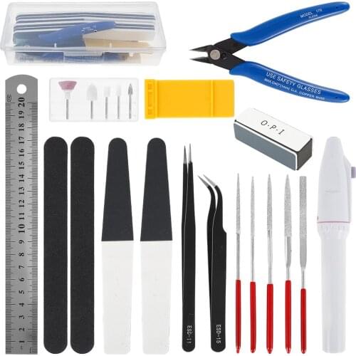 18PCS/Set Model Building Tools Combo For Gundam Tools Military Hobby Model DIY Craft Accessories Making Tweezers Pliers Kit