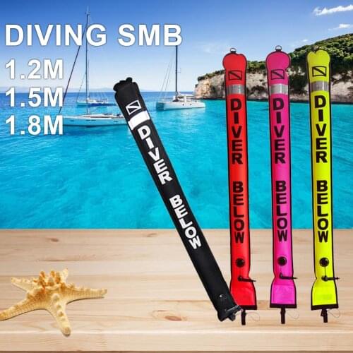 Duiken Smb 1.2M 1.5M 1.8M Boei scuba safety inflatable Oppervlak Signaal Marker Boei diving inflatable buoy Boei accessoire