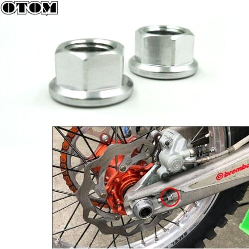 OTOM Motorcycle Aluminum Nylon Self-locking Hex Nut Locknut Slip Lock Bolt For KTM EXC SX XCW HUSQVARNA FC FE TX 125 450 250 501