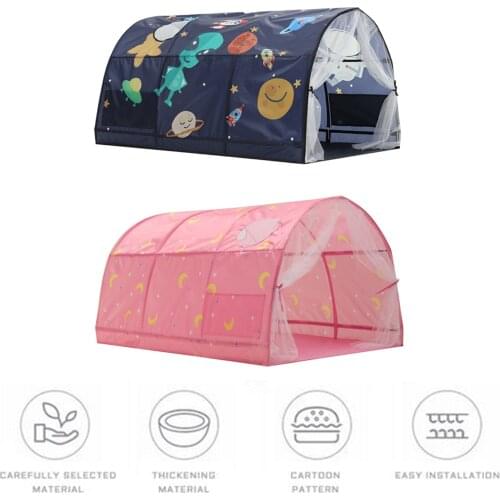 Dream Tent Kids Play Tents Stars Moon Bed Canopy Children Games Pop Up Playhouse For Kids Boys Girl L42