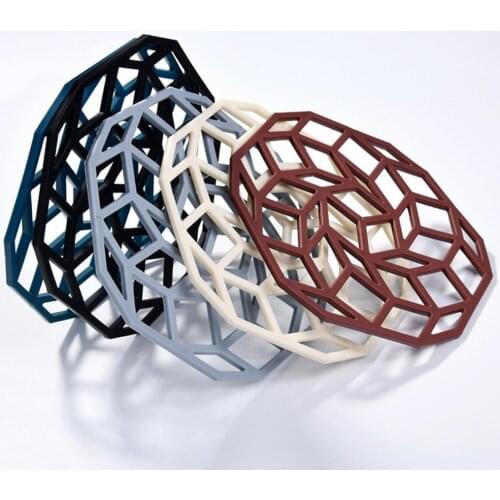 Coaster Multifunctional Heat Insulation Geometric Shape Kitchen Decoration Table Cup Mat for Restaurants Decoration