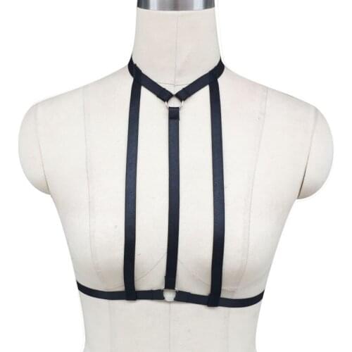 Sexy women harness blet boye harness body cage influx of peopl Harajuku Gothic cage bra Sexy lingerie