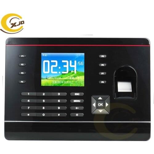 XJQ Fingerprint RFID Time Attendance Terminal 2.8 inch TFT Color Screen Biometric Fingerprint Attendance Time Clock With TCP/IP