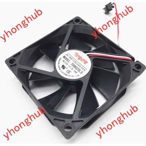 TONON TD9025LS DC 12V 0.16A 90x90x25mm 2-wire Server Cooling Fan
