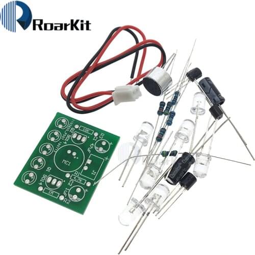 Electronic Funny Kit Voice Control Melody lamp LED Melody Light DIY Production Suite Learning Electronic Kits PCB laboratory