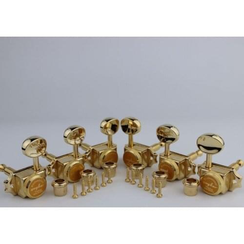 1 SET 3R3L GUYKER Gold Lock String Tuners Vintage Tuners Machine Heads Tuners