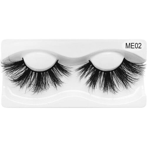 1 Pair Long 25mm Lashes Mink Eyelashes Fluffy Lashes Dramatic Messy Long 3d False Eyelashes Makeup Wholesale 25mm 5d Mink Lashes