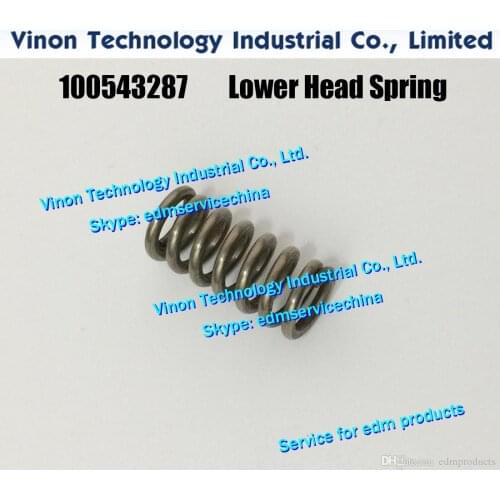2pcs/lot) 100543287 edm Spring lower head L=26mm for CUT200,CUT300 ROBOFIL 240,440 Charmilles edm spare parts 100.543.287 Lower