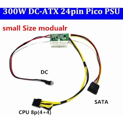 DB9215A-small size 300W output High Power 12V DC-ATX Peak PSU Pico ATX Switch Mining PSU 24pin MINI ITX DC ATX PC Power Supply