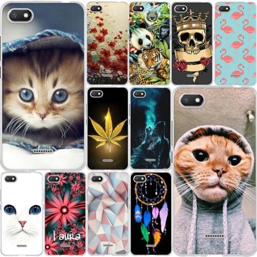 TPU Case For Xiaomi Redmi 6A 6 Case Soft Silicone Cute Cats Printed Pattern Redmi6A Phone Cover For Xiomi redmi 4X 4A Case Cover
