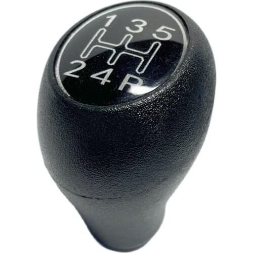 Black & Silver 5 Speed Gear Shift Knob Lever Fit For Peugeot 504 505 205 309