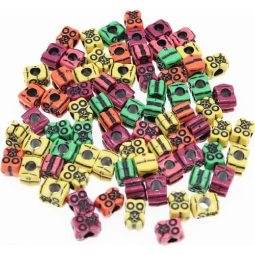 CHONGAI 100Pcs Acrylic Owl Beads For Jewelry Making Beads Accessories 9X11mm
