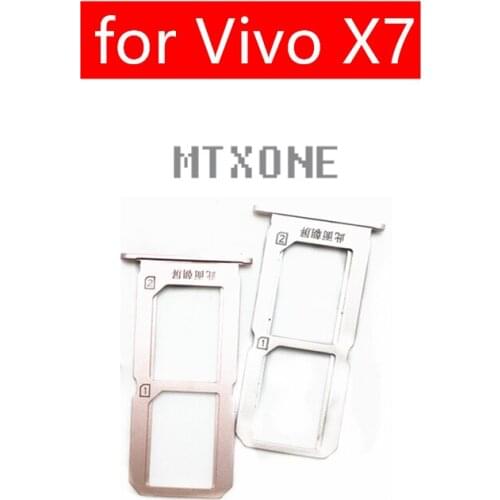 For Vivo X7 Card Tray Holder Micro SIM Nano SIM SD Card Card Slot Adapter Holder for Vivo X7 Repair Spare Parts