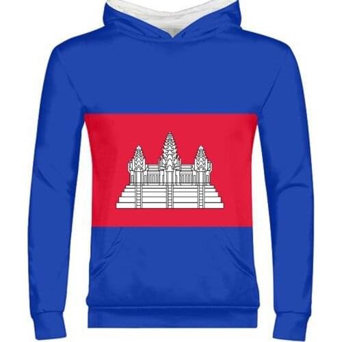 CAMBODIA male custom made name number khm country sweatshirt nation flag kh khmer Cambodian kingdom print photo boy clothes