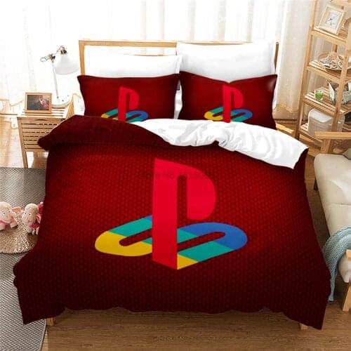 3d PlayStation Duvet Cover Sets with Pillowcase Games Gamepad Bedding Sets Single Double Twin Full Queen King for Bedroom Decor