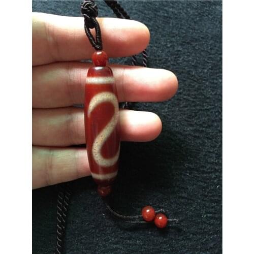 Red Agate Tibet Dzi Money Hook Necklace Natural stone Materials Holy Article Tibet Dzi Bead Free shipping