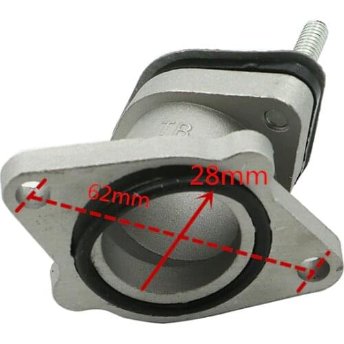 Motorcycle carburetor intake inlet manifold pipe joint adapter boot for Honda 125cc CG125 CG 125 ZJ125 ZJ 125 Replacement