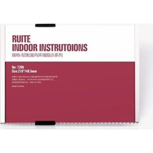 210*148.5mm Aluminum Wall mounted Label Holder Picture Frame Door office Room direction instruction Sign signage display rack