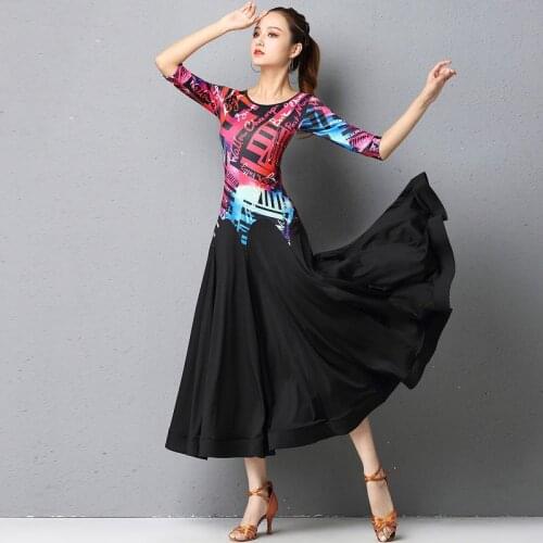 New Ballroom Dance Competition Dress For Women Ballroom Practice Wear Performance Costume Designer Clothes Dancer Outfit DL7267
