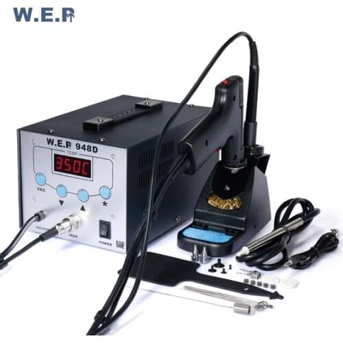 WEP 948D upgrade version BGA repair machine soldering iron solder sucker Gun rework Station