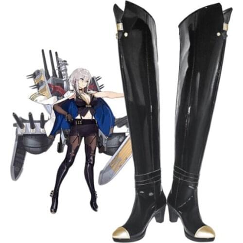Game Azur Lane Cosplay Shoes Washington Cosplay Boots Halloween Party Daily Leisure Shoes