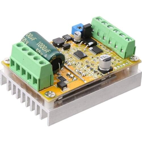 380W 3 Phases Brushless Motor Controller Board(No/Without Hall Sensor) BLDC PWM PLC Driver Board DC 6.5-50V