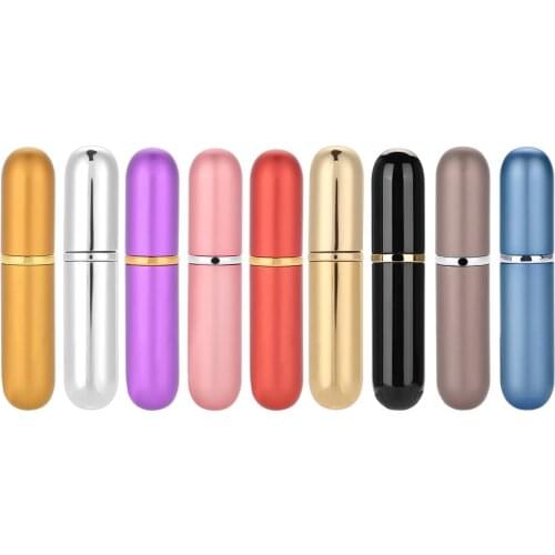 1PC 5ml Empty Refillable Perfume Spray Bottle Metal Pump Bottle Travel Portable Reusable Makeup Cosmetic Container Atomizer