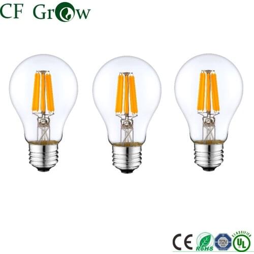 Dimmable E26 E27 10W Amber Retro LED Filament Bulb Light Edison Vintage Bubble Ball Ampoule Lamp 110V 120V Indoor Home Lighting